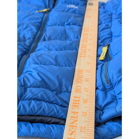 L.L. Bean Kids Ultralight 650 Down Hooded Jacket Size L (14-16) - Blue - Picture 10 of 14
